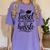 The Tassel Was Worth The Hassle Graduation Women's Comfort Colors T-Shirt Violet