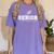 Track & Field Senior 2025 Graduation Year The Final Lap Women's Comfort Colors T-Shirt Violet