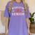 Weightlifting Senior 2024 Graduation Women's Comfort Colors T-Shirt Violet
