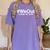 WeOut Graduation Day Class Of 2018 Graduation Shirt Women's Comfort Colors T-Shirt Violet