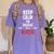 Xmas Nurse Graduation Keep Calm I'm Almost A Nurse Women's Comfort Colors T-Shirt Violet