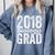 2018 Biology Graduation Biologist Graduate Degree Comfort Colors Sweatshirt Blue Jean