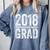 2018 Kinesiology Graduation Exercise Graduate Degree Comfort Colors Sweatshirt Blue Jean