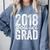 2018 Political Science Graduation Graduate Degree Comfort Colors Sweatshirt Blue Jean