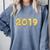 2019 Gold Confetti Graduation T Shirt High School College Comfort Colors Sweatshirt Blue Jean