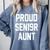 2019 Senior Aunt SEN19R Class Graduation Party T Shirt Comfort Colors Sweatshirt Blue Jean