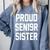 2019 Senior Sister SEN19R Class Graduation Party T Shirt Comfort Colors Sweatshirt Blue Jean
