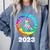 2023 Graduation Class Year Tie Dye Peace Sign Graduate Shirt Comfort Colors Sweatshirt Blue Jean
