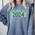 2024 Senior Class Graduation Shirt Graduate Comfort Colors Sweatshirt Blue Jean