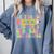 2025 Last Day Of School Autograph 6th Grade Graduation Comfort Colors Sweatshirt Blue Jean