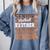 2026 Football Senior Brother Graduation Matching Family Comfort Colors Sweatshirt Blue Jean