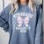 4th Grade Bow 2026 Fourth Grade Graduation Comfort Colors Sweatshirt Blue Jean