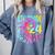 8th Grade Graduate 2024 Graduation Last Day Of School Tie Comfort Colors Sweatshirt Blue Jean