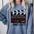 8th Grade Graduation 2026 Graduate Clapperboard Comfort Colors Sweatshirt Blue Jean