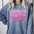 Advocate Support Empower Groovy Social Worker Graduation MSW Comfort Colors Sweatshirt Blue Jean