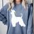 Afghan Hound Graduation Dog Graduate Men Women Kids Comfort Colors Sweatshirt Blue Jean