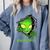 Alien Face Ew People UFO Introvert Meme Men Women Kids Comfort Colors Sweatshirt Blue Jean