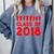 & Red Class Of 2018 Senior Graduation T Shirt Comfort Colors Sweatshirt Blue Jean