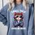 Anti Social Anxiety Mindfulness No Small Talk Introvert Cat Men Women Comfort Colors Sweatshirt Blue Jean