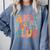 Anti Social Dog Moms Club Introvert Dog Mom Retro Men Women Comfort Colors Sweatshirt Blue Jean