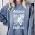 Antisocial Butterfly Introvert Anti Party People Comfort Colors Sweatshirt Blue Jean