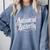 ANTISOCIAL BUTTERFLY Introvert Comfort Colors Sweatshirt Blue Jean