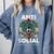 Antisocial Introvert I Like Being Alone Comfort Colors Sweatshirt Blue Jean