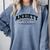 Anxiety University Anxious Antisocial Introvert Comfort Colors Sweatshirt Blue Jean