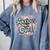 Anxious But Cute Introvert Floral Social Anxiety Comfort Colors Sweatshirt Blue Jean