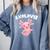 Axolovert Axolotl Humor Salamander Introvert Comfort Colors Sweatshirt Blue Jean