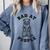 Bad At People Ferret Introvert Saying Slogan Comfort Colors Sweatshirt Blue Jean