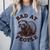 Bad At People Ferret Introvert Saying Slogan Tee Comfort Colors Sweatshirt Blue Jean