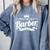 Barbershop Barber School Graduation Shirt Comfort Colors Sweatshirt Blue Jean