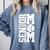 Baseball Senior Mom Class Of 2026 Senior Night Graduation Comfort Colors Sweatshirt Blue Jean