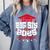 Big Sis Of a 2025 Graduate Class Senior Graduation Grad 25 Comfort Colors Sweatshirt Blue Jean