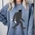 Bigfoot Graduate Shirt Cute Sasquatch Graduation Comfort Colors Sweatshirt Blue Jean