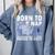 Born To Nap Forced To Exist Lazy Skeleton Couch Introverts Comfort Colors Sweatshirt Blue Jean