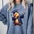 Capybara Graduation Dabbing Capy Wearing Graduate Gown Comfort Colors Sweatshirt Blue Jean