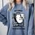 Cat With Coffee On Computer Go Away I'm Introverting Comfort Colors Sweatshirt Blue Jean