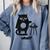 Cat What Humor Introvert Anti-Social Comfort Colors Sweatshirt Blue Jean Cat What Humor Introvert Anti-Social Comfort Colors Sweatshirt Blue Jean