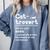 Cat-Trovert Definition Cat Introvert Pet Lover Comfort Colors Sweatshirt Blue Jean