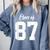 Class Of 1987 Matching Graduation High School Reunion Comfort Colors Sweatshirt Blue Jean