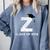 Class Of 2018 Last Name Letter Z Graduation Comfort Colors Sweatshirt Blue Jean