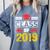 Class Of 2019 Graduation Senior High School College Comfort Colors Sweatshirt Blue Jean