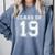 Class Of 2019 School Graduation Graphic Comfort Colors Sweatshirt Blue Jean