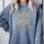 CLASS Of 2021 Gold Bokeh Confetti Fun Graduation Comfort Colors Sweatshirt Blue Jean