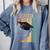 Class Of 2022 Graduation Cat Seniors Grad Comfort Colors Sweatshirt Blue Jean