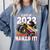 Class Of 2022 Monster Truck Graduation Cap Retro Sunset Boy Comfort Colors Sweatshirt Blue Jean