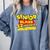 Class Of 2022 Senior 2000s Animated Movie Style Graduation Comfort Colors Sweatshirt Blue Jean