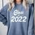 Class Of 2022 Shirts Graduation Her Women Senior Class Comfort Colors Sweatshirt Blue Jean